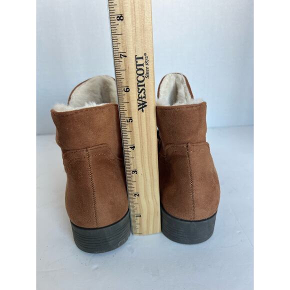 CL By Laundry Women's Faelyn Brown and Cream Vegan Ankle Boot la Sz 6.5 - Picture 6 of 11